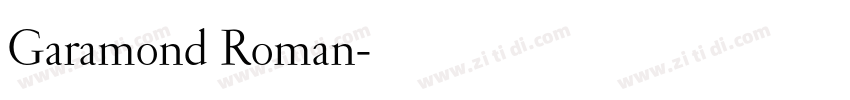 Garamond Roman字体转换 Garamond Roman字体转换